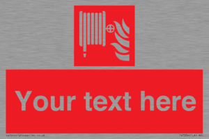 Custom Fire hose reel Sign